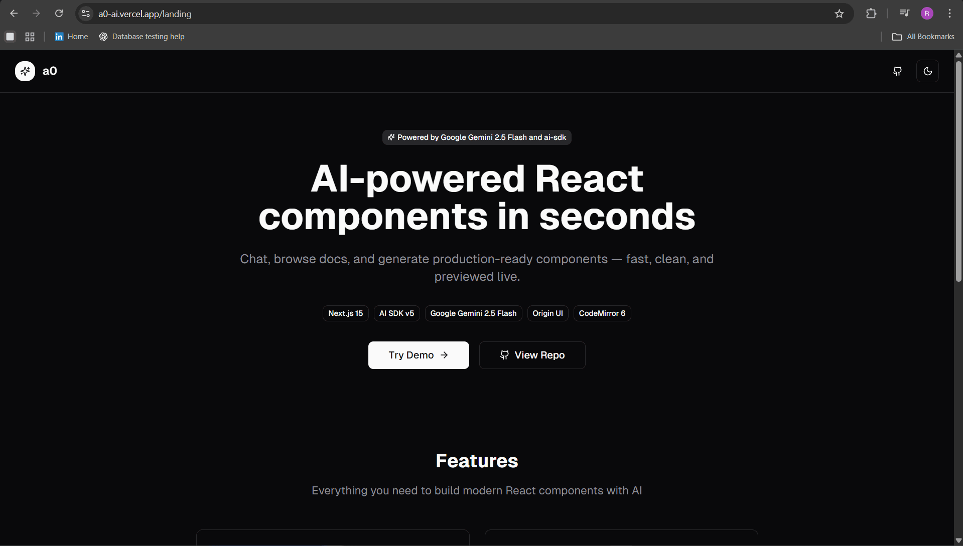 a0 - AI Component Studio